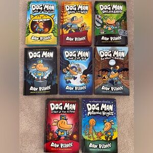 Dog Man Graphic Novel Kid Book Collection Author Dav Pilkey School Classroom